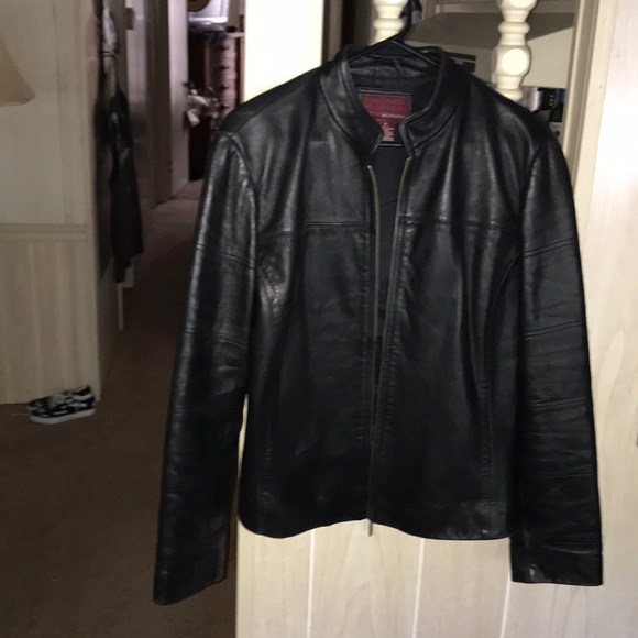 merona leather jacket
